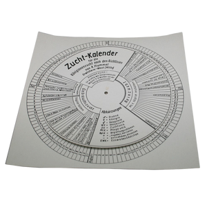 Zuchtkalender mit Termin Drehscheibe